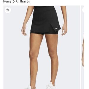 Nike Dri-Fit Court Victory Tennis Skirt Skort Black XS